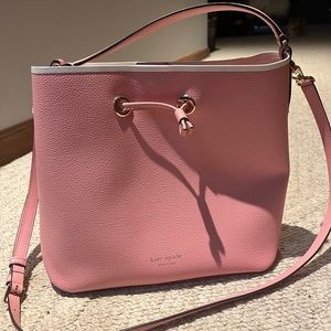 Pink Kate spade bucket bag